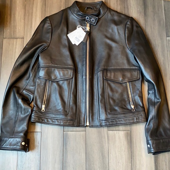 10 Crosby Derek Lam Jackets \u0026 Coats | Derek Lam 10 Crosby Leather Moto Jacket in Black | Color: Black | Size: M | Pm-60003452's Closet